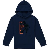 Marvel Black Panther Jump Youth Kids Pull-Over Hoodie, Navy | Size: 12-13 Years