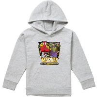 Spiderman Battle Pull Over Hoodie Athletic Heather