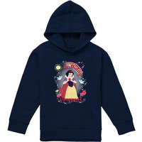 Disney Snow White Birthday Princess & Friends Youth Kids Pull-Over Hoodie, Navy | Size: 7-8 Years