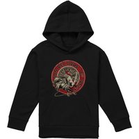 Sun Records Rooster Est 1952 Youth Kids Pull-Over Hoodie, Black | Size: 7-8 Years