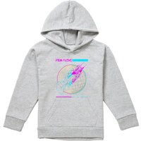 Pink Floyd Wish You Were Here Grid Youth Kids Pull-Over Hoodie, Athletic Heather in Grey | Size: 12-13 Years