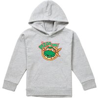 Nickelodeon TMNT Pizza Time Youth Kids Pull-Over Hoodie, Athletic Heather in Grey | Size: 9-11 Years
