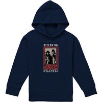 Pink Floyd Point Me At The Sky Frame Youth Kids Pull-Over Hoodie, Navy | Size: 9-11 Years