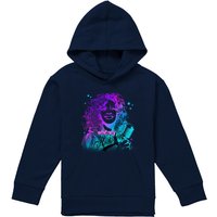 Whitney Houston Whitney Color Blend Youth Kids Pull-Over Hoodie, Navy | Size: 9-11 Years