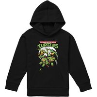 Nickelodeon TMNT Midnight Group Youth Kids Pull-Over Hoodie, Black | Size: 7-8 Years