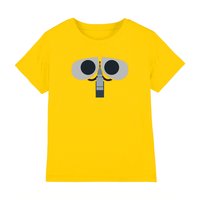 Disney Walle Face Kids T-Shirt, Yellow | Size: 3-4 Years