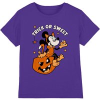 Disney Minnie Mouse Trick Or Sweet Kids T-Shirt, Purple | Size: 5-6 Years