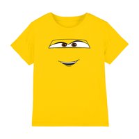 Cars 3 Disney Cars Cruz Ramirez Face Kids T-Shirt, Yellow | Size: 3-4 Years