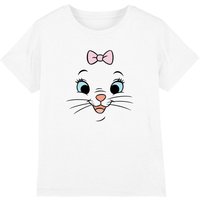 The Aristocats Disney Marie Face Kids T-Shirt, White | Size: 7-8 Years