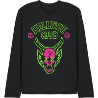 Hellfire Neon Sketch Logo Long Sleeve T Shirt