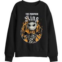 Disney Nightmare Before Christmas Jack Skellington Pumpkin King Kids Sweatshirt, Black | Size: 9-11 Years
