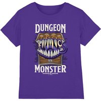 Hasbro Dungeons & Dragons Mimic Dungeon Monster Kids T-Shirt, Purple | Size: 12-13 Years