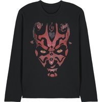 Darth Maul Large Face Long Sleeve T Shirt