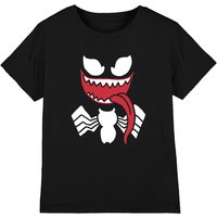 Marvel Venom Face Kids T-Shirt, Black | Size: 5-6 Years