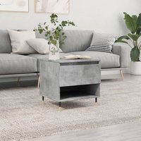Berkfield Home Coffee Table Concrete Grey 50x46x50 cm Engineered Wood | Size: 50 x 46 x 50 cm