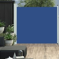 Berkfield Home Patio Retractable Side Awning 170x300 cm Blue