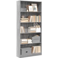 Bookcase Sonoma 80x24x176 cm Engineered Wood x 24 x 176 cm