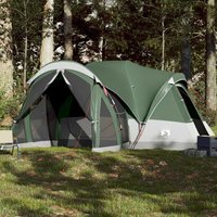 Berkfield Home Family Tent Tipi 8-Person Green Waterproof