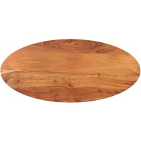 Berkfield Home Table Top 140x50x3.8 cm Oval Solid Wood Acacia in Brown