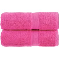 Berkfield Home Premium Guest Towels SOLUND 2 pcs Pink 30x50 cm 600 gsm