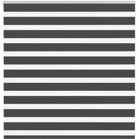 Berkfield Home Zebra Blind Black 145x150 cm Fabric Width 140.9 cm Polyester