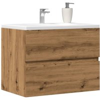 Berkfield Home Bathroom Cabinet Artisan Oak 60x38.5x45 cm Engineered Wood in Brown