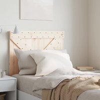 Berkfield Home Headboard 80x104 cm Solid Wood Pine in Brown