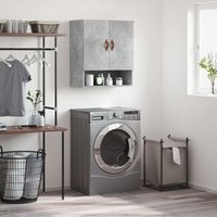 Berkfield Home Wall Cabinet Concrete Grey 60x31x70 cm Engineered Wood | Size: 60 x 31 x 70 cm