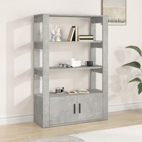 Berkfield Home Sideboard Concrete Grey 80x30x119.5 cm Engineered Wood