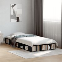 Berkfield Home Bed Frame without Mattress Black 75x190 cm Small Single