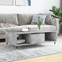 Berkfield Home Coffee Table Concrete Grey 104x60x35 cm Engineered Wood | Size: 104 x 60 x 35 cm