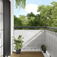Balcony Screen Light Grey 90x300 cm 100% Polyester Oxford