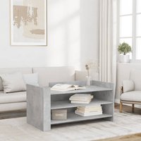 Berkfield Home Coffee Table Concrete Grey 100x50x50 cm Engineered Wood | Size: 100 x 50 x 50 cm