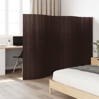 Room Divider Dark 165x400 cm Bamboo 165x400 cm