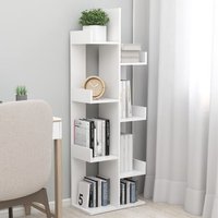 Berkfield Home Book Cabinet White 48x25.5x140 cm Engineered Wood