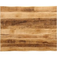Berkfield Home Table Top Live Edge 100x80x2.5 cm Solid Wood Rough Mango in Brown