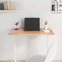 Berkfield Home Table Top Light Brown 80x50x2 cm Treated Solid Wood Oak | Size: 80 x 50 x 2 cm