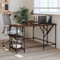 Berkfield Home Desk Brown Oak 139x139x75 cm Engineered Wood | Size: 139 x 139 x 75 cm