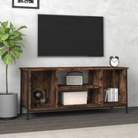 TV Cabinet Smoked Oak 102x35x45 cm Engineered Wood x 35 x 45 cm