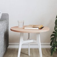Berkfield Home Table Top Ø40x1.5 cm Round Solid Wood Beech in Brown | Size: 40x1.5 cm