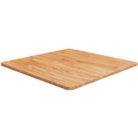 Berkfield Home Square Table Top Light Brown 60x60x1.5cm Treated Solid Wood Oak | Size: 60x60x1.5 cm