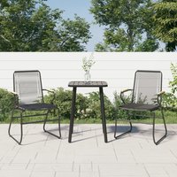 Berkfield Home Garden Chairs 2 pcs Black 58x59x85.5 cm PVC Rattan