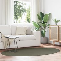 Rug HUARTE Forest Green 140x200 cm Oval