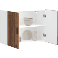 Berkfield Home Kitchen Wall Cabinet Porto Old Wood Engineered Wood in Brown