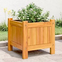 Garden Planter Liner 31x31x30 cm Solid Wood Acacia x 31 x 30 cm