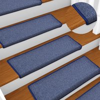 Carpet Stair Treads 15 pcs 65x21x4 cm
