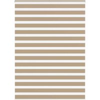 Berkfield Home Zebra Blind Sand Brown 160x230 cm Fabric Width 155.9 cm Polyester