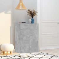 Shoe Cabinet Concrete 60x35x84 cm Engineered Wood x 35 x 84 cm