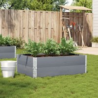 Berkfield Home Garden Planter Grey 120x80 cm Solid Wood Pine