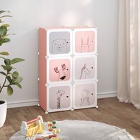 Cube Storage Cabinet 6 Cubes PP